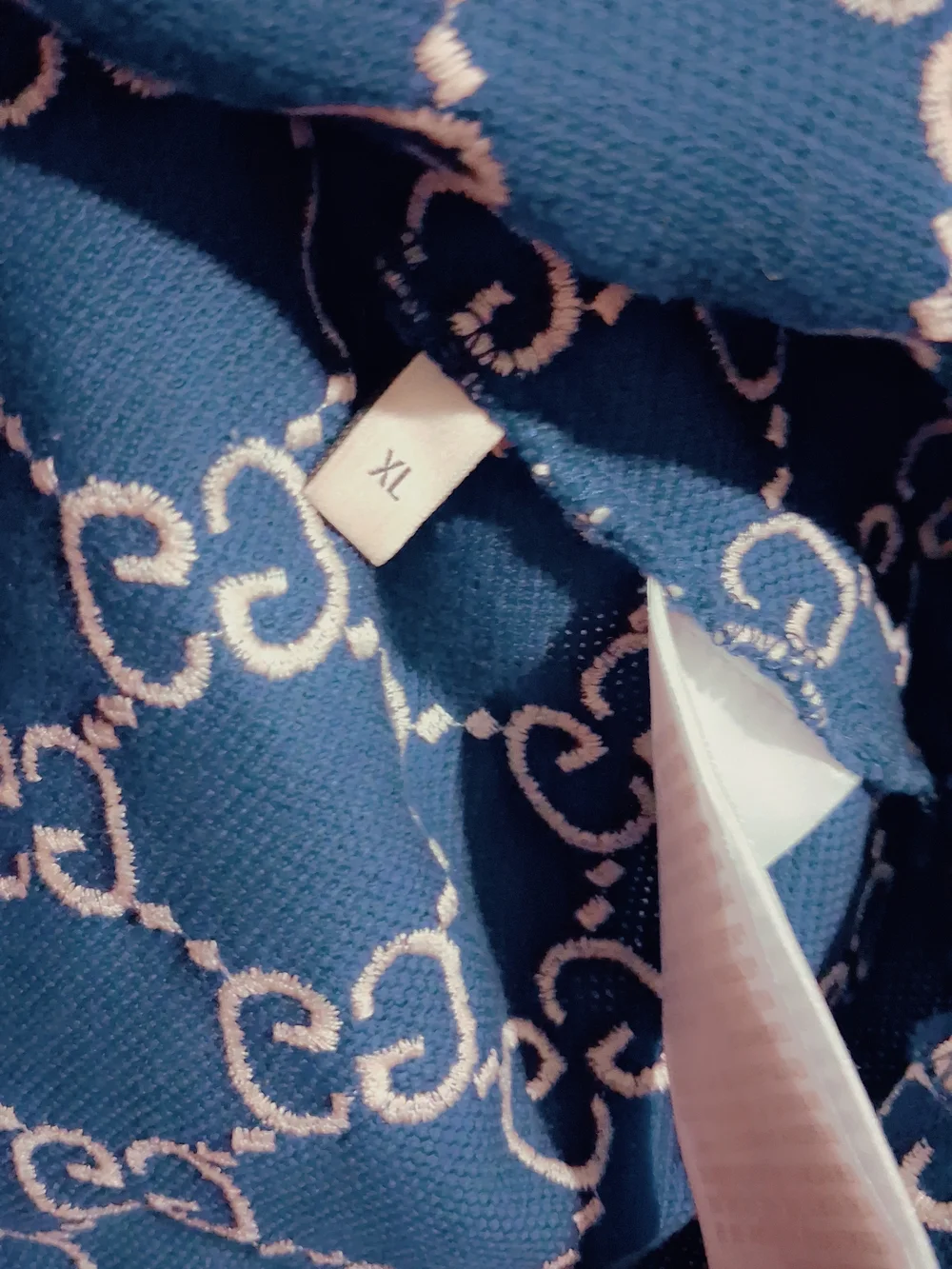 This is a Gucci GG Monogram Jacquard Polo Shirt